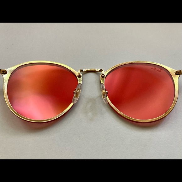 RAY-BAN BLAZE ROUND PINK MIRROR SUNGLASSES - RB3574-N 001/E4 59 - Picture 4 of 11